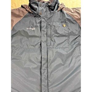 COLUMBIA XCO STORM DRY JACKET MEN‎ XXL 3-1 Ski GRAY/BLUE HOODED WATERPROOF